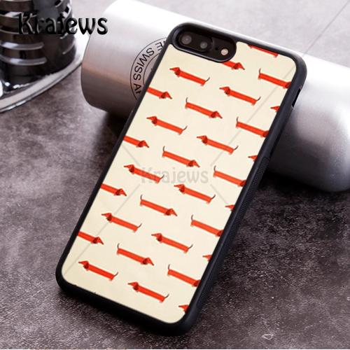 Krajews Dachshund Sausage Dog Soft Phone Case For iPhone 17 Air 16 16e 15 14 11 12 13 Pro MAX Plus Cover Shell Coque