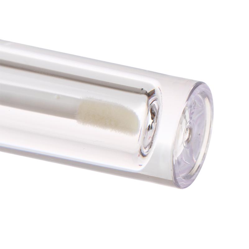 Tubo Smalto Labbra Rosa a Forma di Cuore da 2,5 ml con Portachiavi e Bastoncino Pennello Tubo Lucidalabbra Flacone Vuoto Contenitore Glassa per Labbra Strumento Trucco