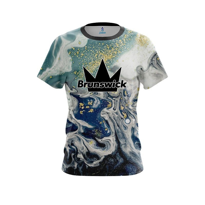 New Men Brunswick Cute Garden Gnome Floral Split Color Bowling Jersey Short Sleeve Performance Sports Tee Fan Casual Streetwear