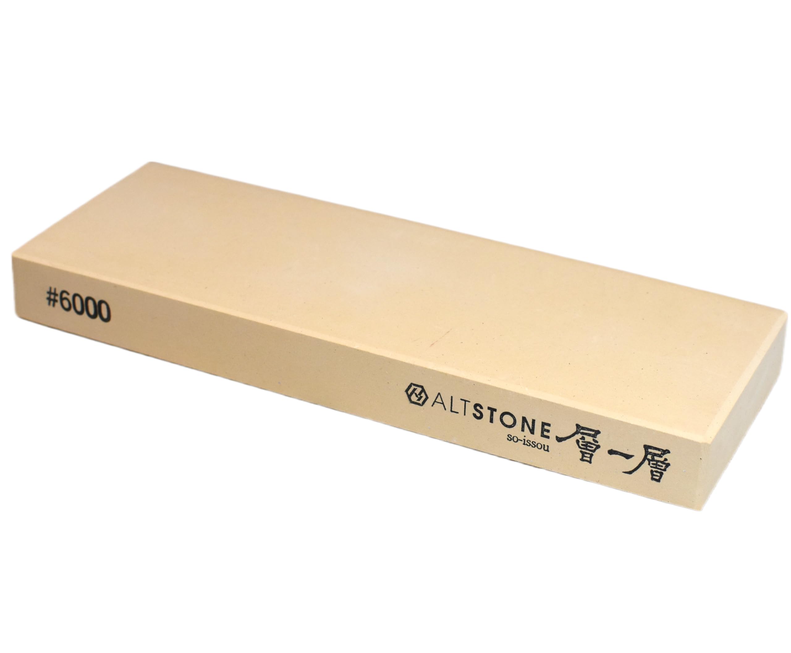 

ALTSTONE Whetstone Finishing Whetstone Regular Size Resinoid Whetstone for Made in Japan Single-Layer [Creamy Sharpening] #6000 Knives, (Finishing коричневый