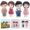 1 Pair Adorable Lovers Couples Ornament Micro Dollhouse Decor