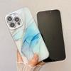 Electroplating Fine Hole Marble Pattern Suitable for IPhone16promax Mobile Phone Case IMD Apple 15 Anti Fall Protection Case