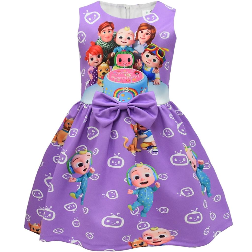 Summer New Frozen Princess Dress Mermaid Dress 3D Digital Printing Birthday Dress Children'S Dress