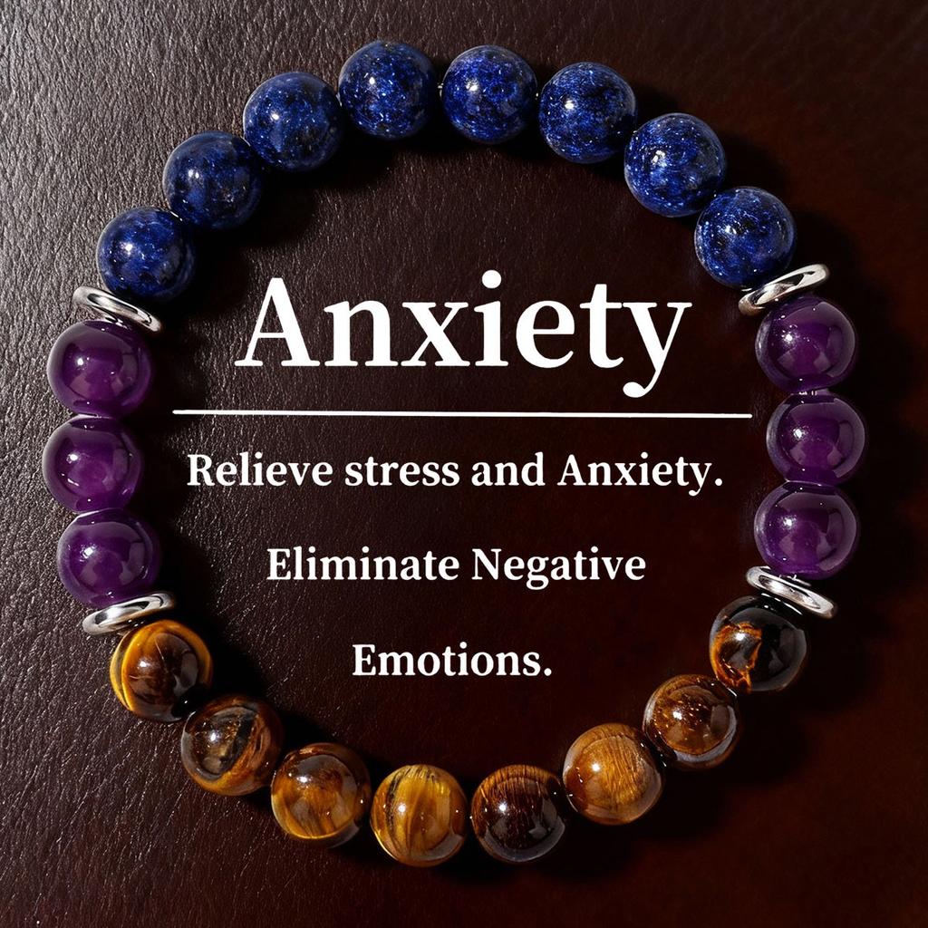 Festive Gifts Lapis Lazuli Amethyst Tiger Eye Beaded Bracelet Natural Fashion Jewelry For Men Women Daily Wear Gift