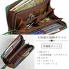 Cowhide Long Wallet That Can Separate Coins Olive [Toyooka Kobo] 3774-03