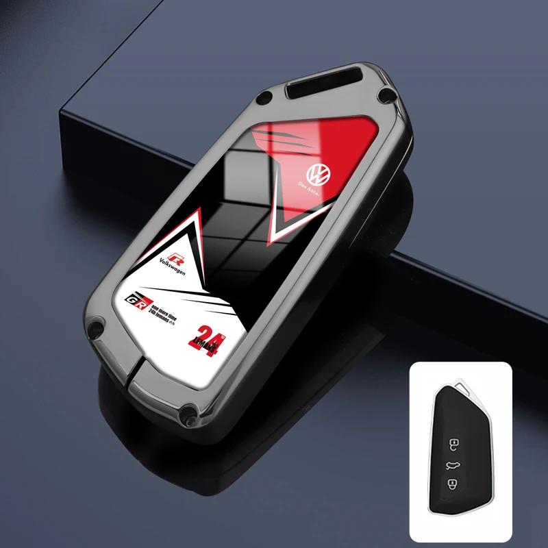 

VW GTI GOLF 2026 Горячий Для VW VOLKSWAGEN Сплав Цинка Автомобильный Кожаный Чехол-Кобура Оболочка Для Volkswagen VW Golf 8 MK8 ID-4 ID-6 A8 Fo