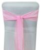 Darling Souvenir Pack Of 25 Organza Chair Sashes Bow Sash For Wedding & Events Supplies Party Decoration Chair Cover Sash - Colors