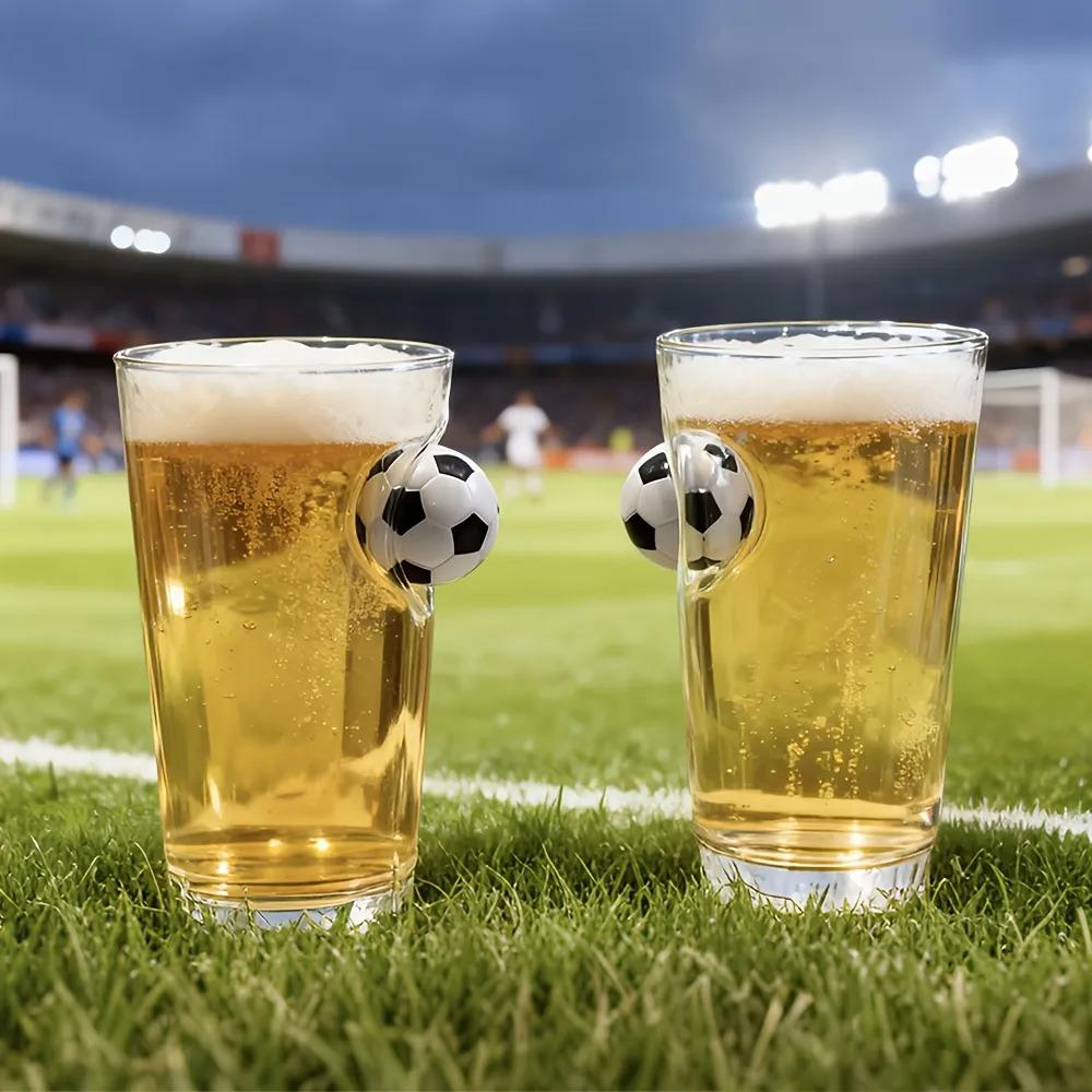 Plastic Cup With Soccer Ball Design For Beer 550ml