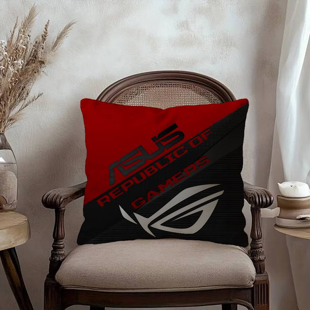 ROG Logo Pillow Gift Home Office Decoration Pillow Bedroom Sofa Car Cushion CoverPillow Case