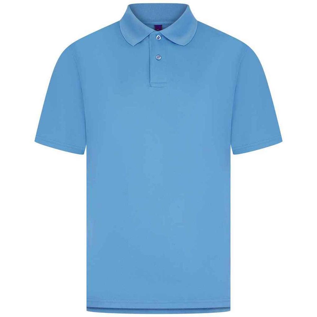 Henbury Mens CoolPlus Moisture Wicking Polo Shirt