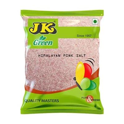 JK Sendha Namak | Aukščiausios kokybės rožinė druska | Himalajų akmens druskos milteliai su būtinais mineralais, tokiais kaip kalis, kalcis ir magnis (1 kg)