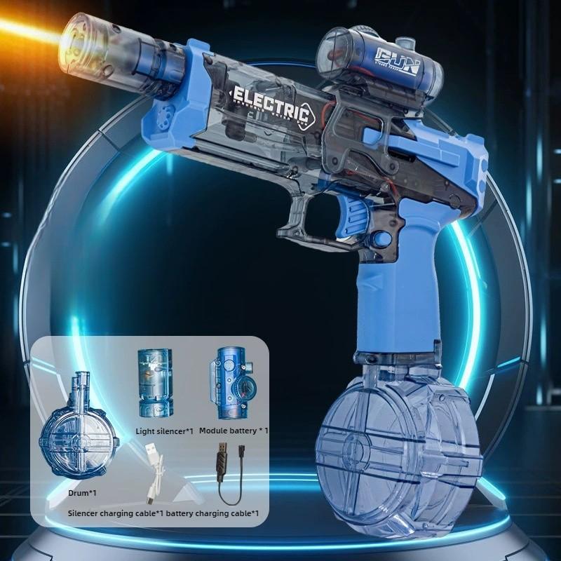 Kids Electric Water Gun Toys Artificial Flame High Stress Fights Game Summer Outdoor Beach Swimming Pool Toys For Kids Present