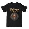 Funny Baldur's Gate Astarion Vampire Skull T-Shirts for Men Crewneck Pure Cotton T Shirt Gothic Short Sleeve Tee Shirt Tops