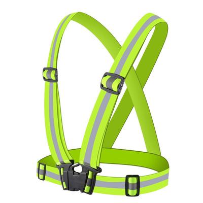 Gilet di sicurezza elastico riflettente con bretelle per traffico ed e-commerce