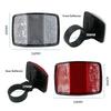 Bicycle Bike Handlebar Reflector Rear Front Bike Reflector Easy Tool-Free Installation Universal High-Brightness Honeycomb