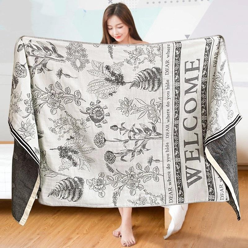 Toalla de Baño de Muselina de Algodón Extra Grande 75x150cm Ultra Absorbente Suave Uso Doméstico No Suelta Pelusa Perfecta Para Baño y Gimnasio