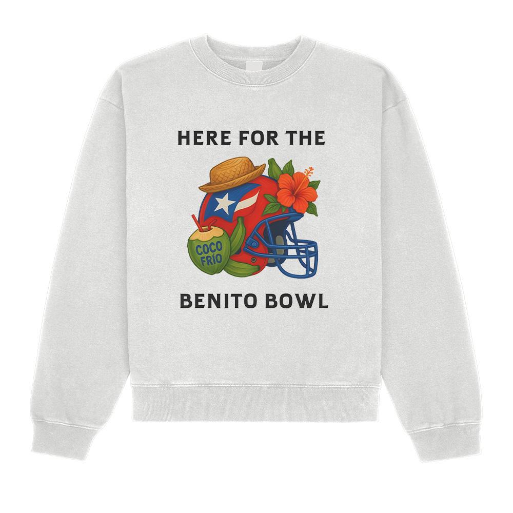 

Bad Bunny Benito Футболка с круглым вырезом Команда Пуэрториканский Шлем для Футбола Лонгслив Красный Шлем Графическая Одежда Унисекс Толстовка M белый