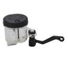 Motorcycle Front Brake Pump Cup, Clutch Cylinder Fluid Reservoir Tank with Curved Bracket