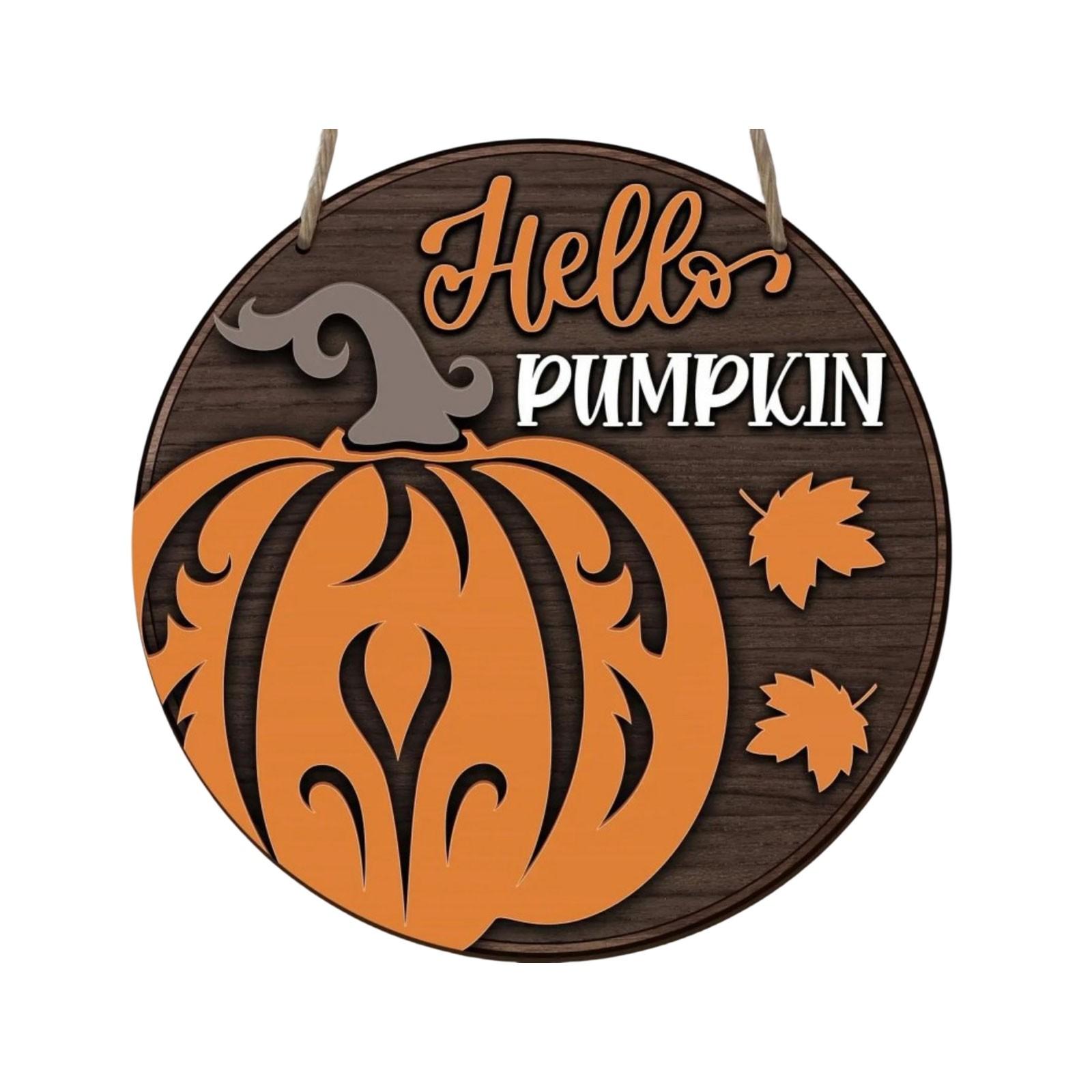 

Хэллоуин Тыква Атмосфера Украшение Деревянная Табличка Домашнее Настенное Украшение Праздничное Украшение One Size
