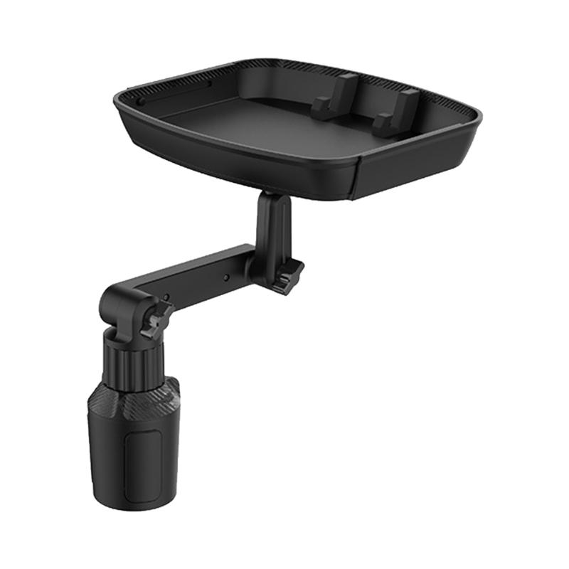 

Car Cup Holder Expander Tray Detachable Rotatable Eating Table Food Tray Phone Mount Adjustable Base 1