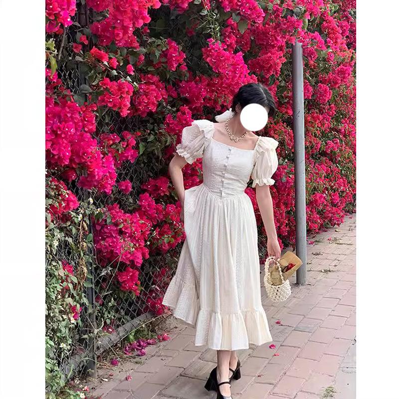 French Retro Design Sense Niche Dress Long Princess Wind