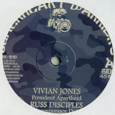 10 Zoll Schallplatte VIVIAN JONES / PRINCE ALLA - President Apartheid; Downpressor Du BWR1010 Blackheart Warr 2016 US Reggae, Ska & Dub