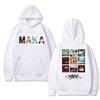 Hot Rapper Maka Music Album Tour 2025 Double Sided Cover Print Hoodie Unisex Hip Hop Punk Streetwear Men Women Fleece Sweatshirt