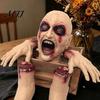 Creepy Latex Organs 5 Pcs Halloween Body Parts Prop, Realistic Broken Head Hands Feet Set, Scary Blood Fake Severed Zombie Dead for Outdoor