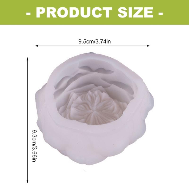 Rose Candle Silicone Molds Heat Resistant Multipurpose Silicone Mould for Epoxy Resin Making Candle Soap Home Decoration