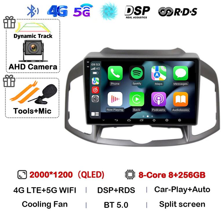 Android 14 Carplay Auto WIFI Car Radio For Chevrolet Captiva 1 2011 2014 2015 2016 GPS Multimedia Video Player Stereo Head Unit