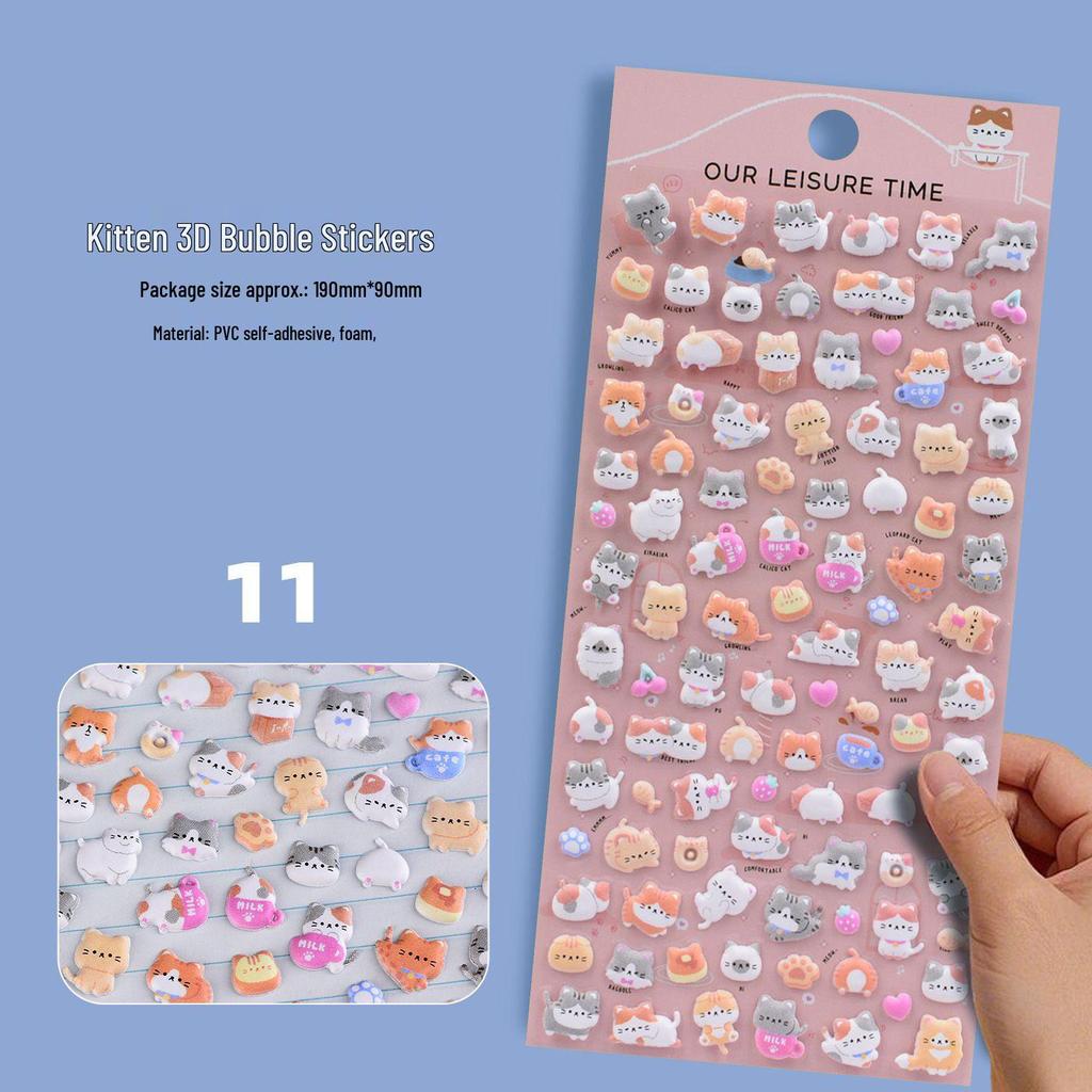3D Cartoon Foam Animal Stickers: Cute and Versatile for Handbooks and Phone Cases
