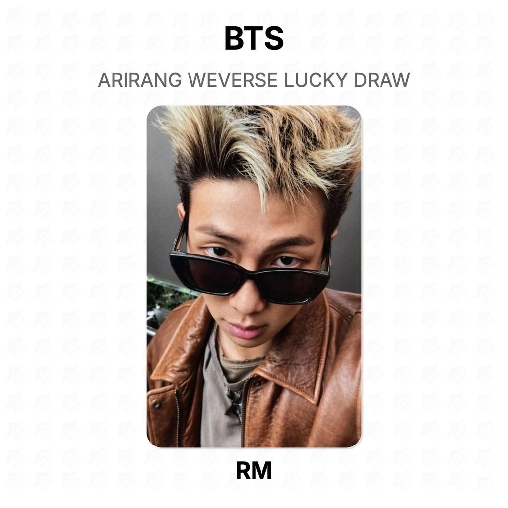 BTS ARIRANG WEVERSE Glücksziehung Offizielle Fotokarte