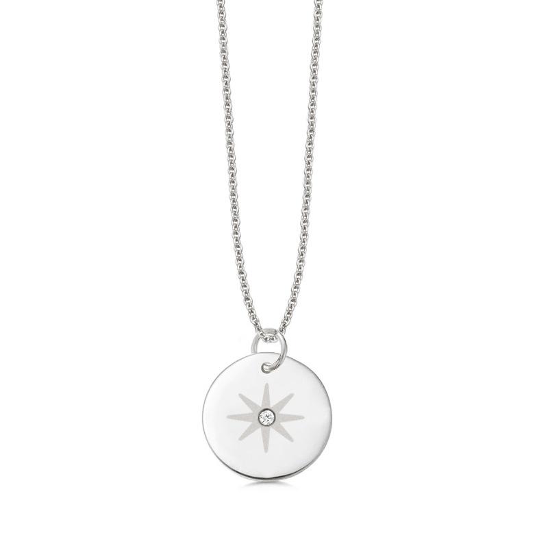 Sun Mount Devil'S Eye Titanium Steel Necklace Simple Versatile Clavicle Chain Necklace