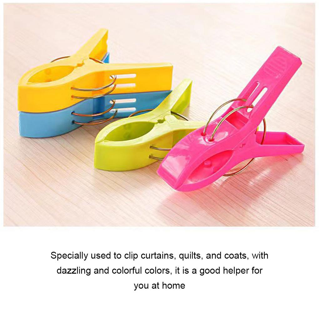 8x Sturdy And Durable Plastic Clip For Towel Clothes Drying Bed Sheet Drying Clip Towel Clip