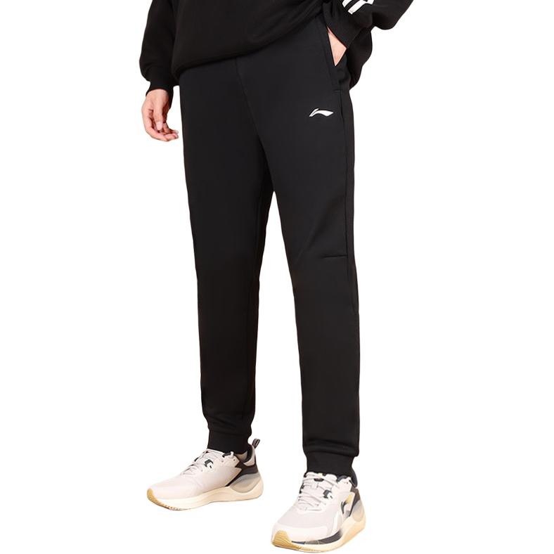 Li-Ning Fleece Lined Warm Sports Fitness Joggers Men bottoms AKLC325-1