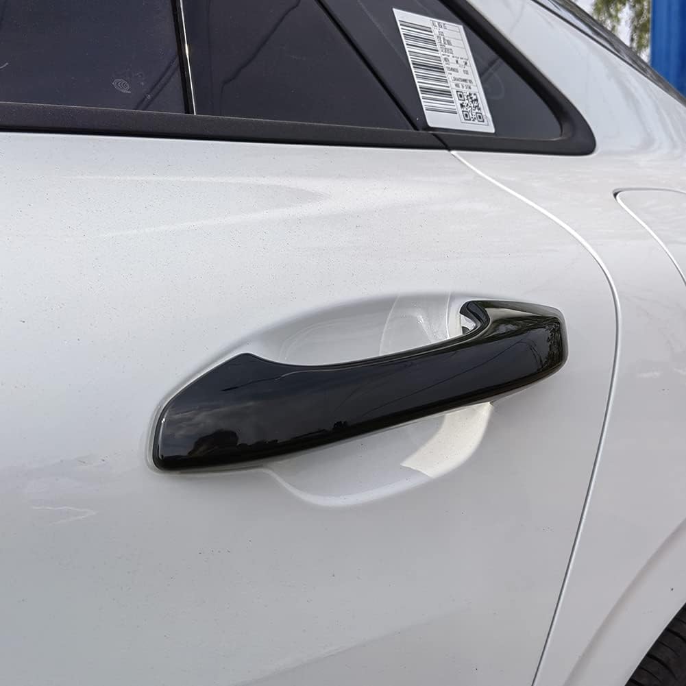 ABS Glossy Black Exterior Door Handle Cover Trim For Kia K5 Accessories     2024 2025 With Smart Keyhole (Not For Optima 2015-)