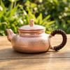 Copper Teapot Hammered with Side Handle Kettle for Collectors,