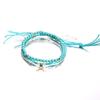 Fußschmuck, Mehrschichtiger Perlen-Fußkettchen in U-Form