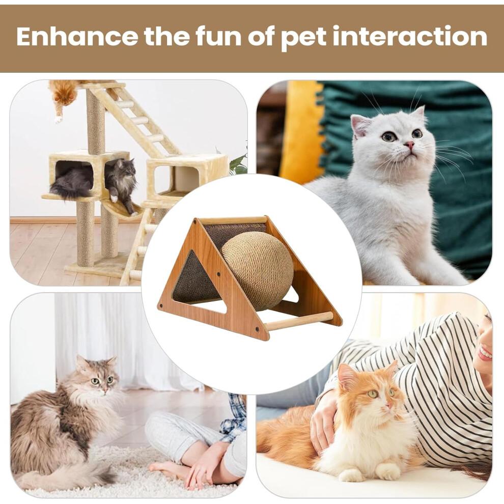 Cat Scratch Ball Kitten Training Toy ChewResistant Scratching Ball For Indoor Cat Exercise And Stress Relief