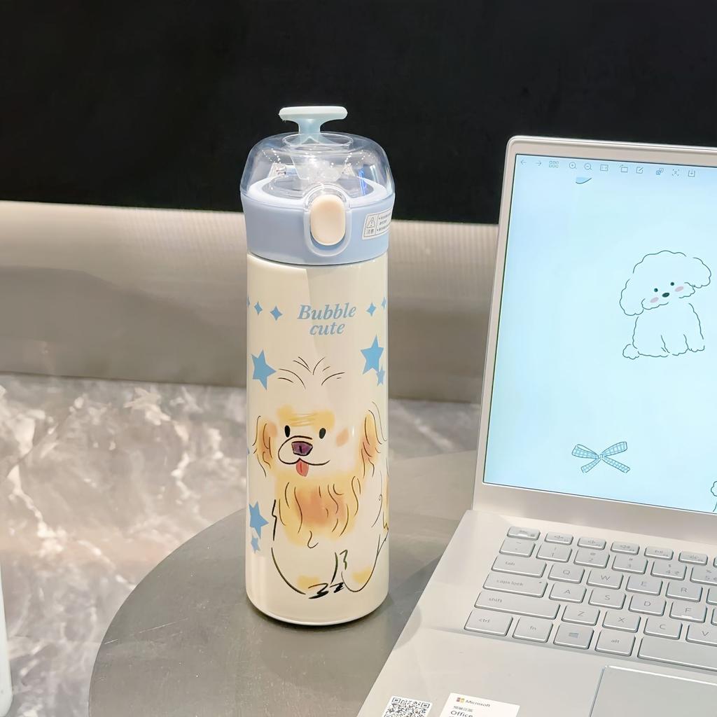 380/500ml Tragbare 304 Edelstahl Cartoon Thermosflasche Kinder Niedliche Panda Isolierbecher Schüler Wasserflasche Kessel