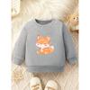 European Size Cartoon Minimalist Print Pattern, Comfortable And Skin-Friendly Sweatshirt, Suitable for Spring And Autumn with a Round Neck