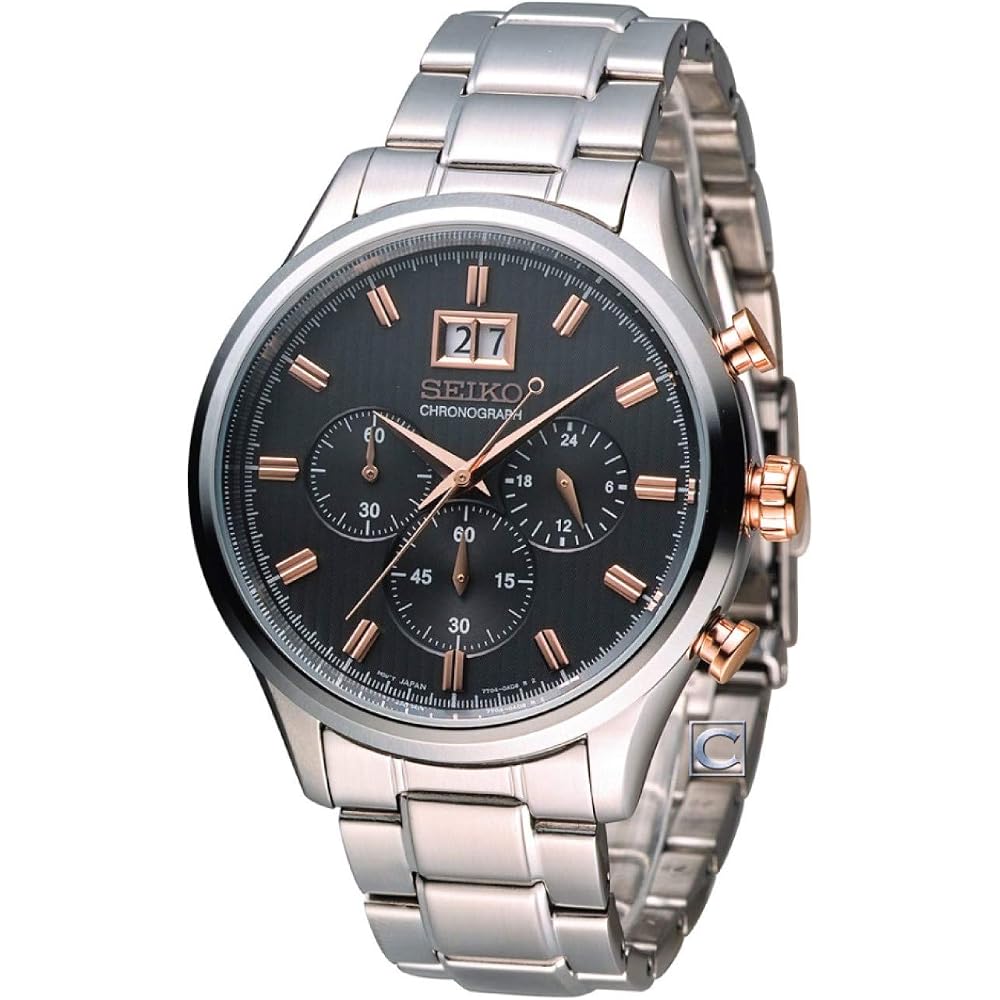 Seiko Men s SPC151P1 Quartz Chronograph Watch [Parallel Imported]