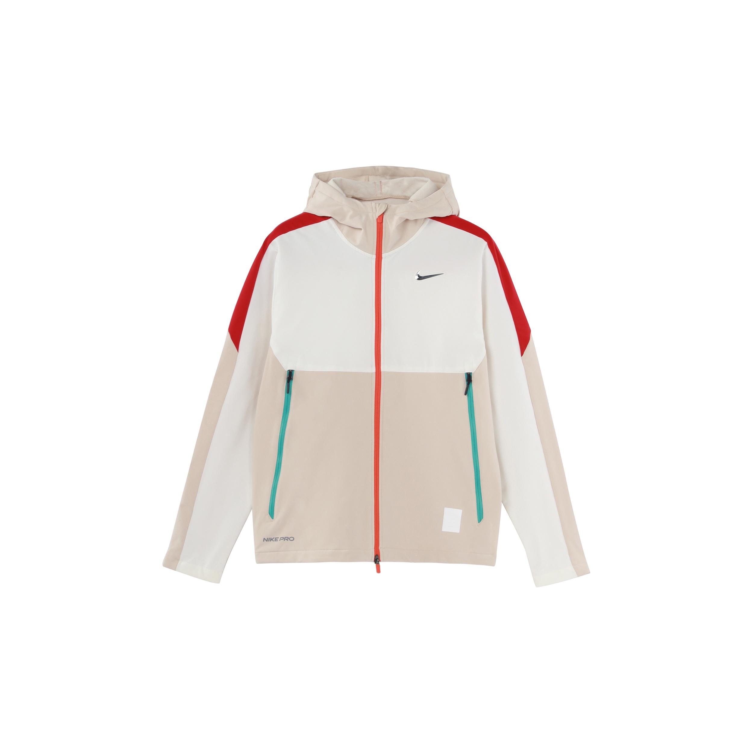 Men s Nike Casual Sports Logo Hooded Long Sleeves Sail White Jacket DQ5064-133 M