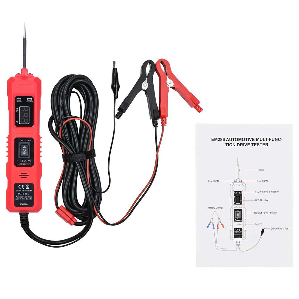 Araba Devre Test Cihazı Güç Devresi Prob Test Cihazı 6 36V Otomotiv Devre Dedektörü Dijital Elektrik Sistemi Aleti ile