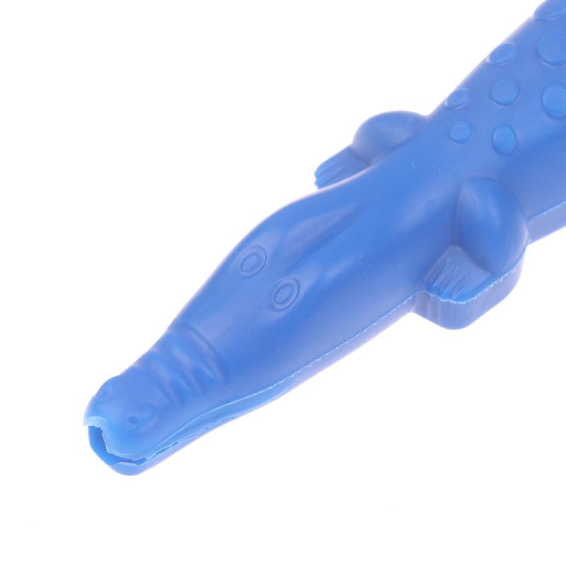 1 ks opakovaně použitelný roztomilý ochranný kryt na jehlu ve tvaru krokodýla, kryt na zubní stříkačku, nástroj pro zubního lékaře na injekční podávání