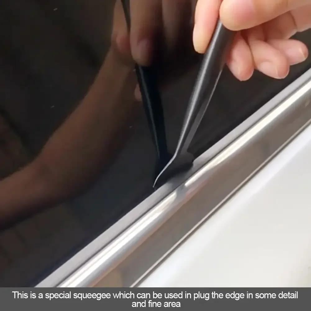 3/4PCS Car Vinyl Wrap Film Squeegee Scraper Edge-closing Detailing Tools For Automobile Film Sticking Car Styling Accessories