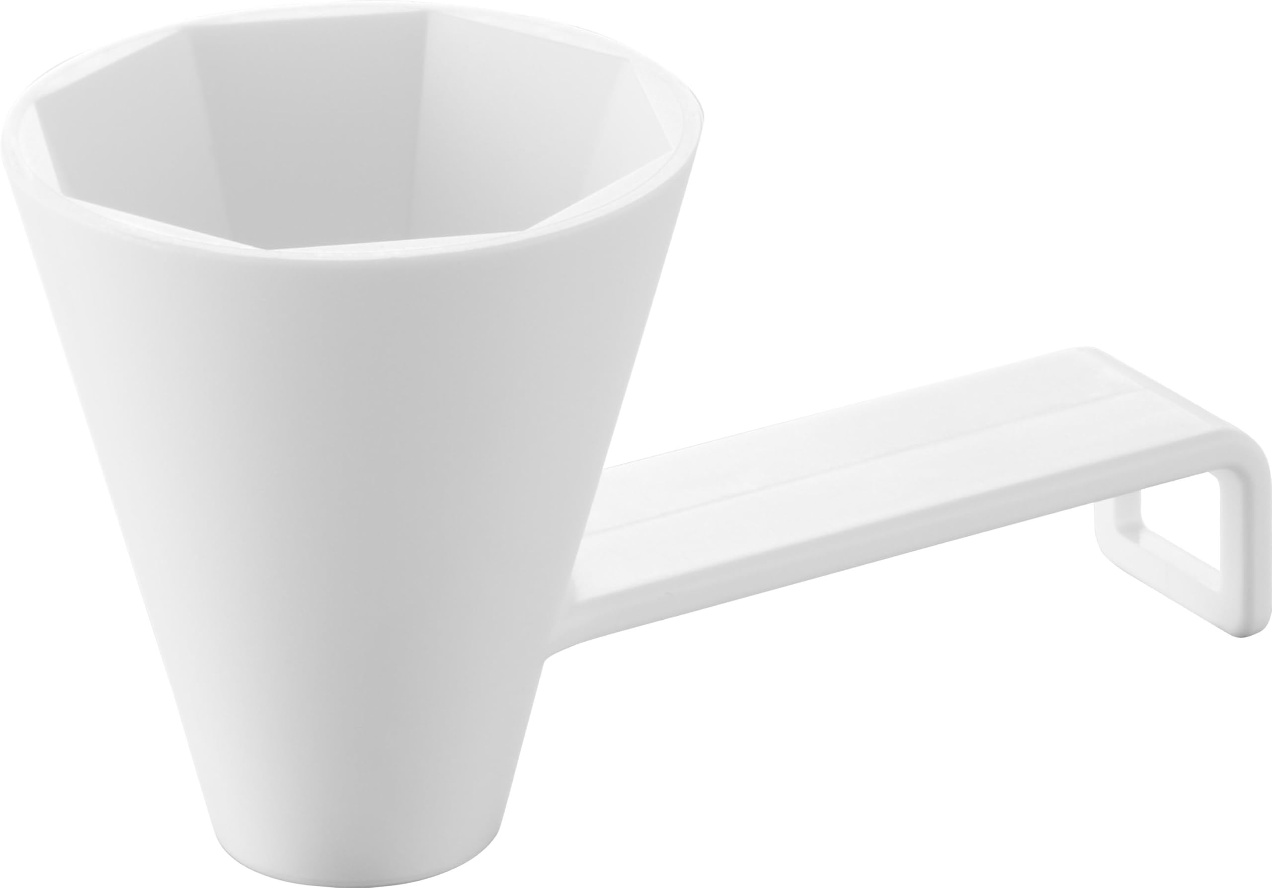 

Yamazaki Octagonal Salt Mound W5 x x Tower for warding off evil Shinto ritual solidifying container with 10591 Spoon, White, D9.8 H5.2cm, brand,