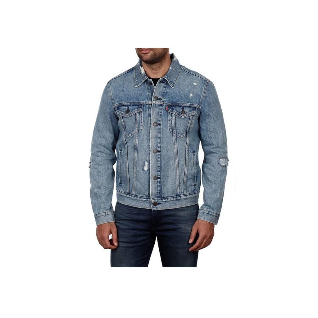 Levis Button-Down Collar Long Sleeve Denim Jacket Men Jackets Blue 72334-0475