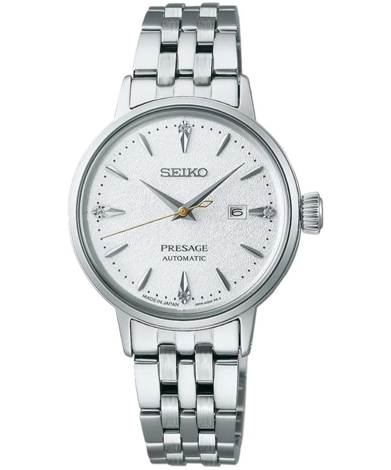 

Seiko 2025 Женские часы Presage Cocktail Time Automatic 30 мм сапфировое стекло SRE017J1 серебряный