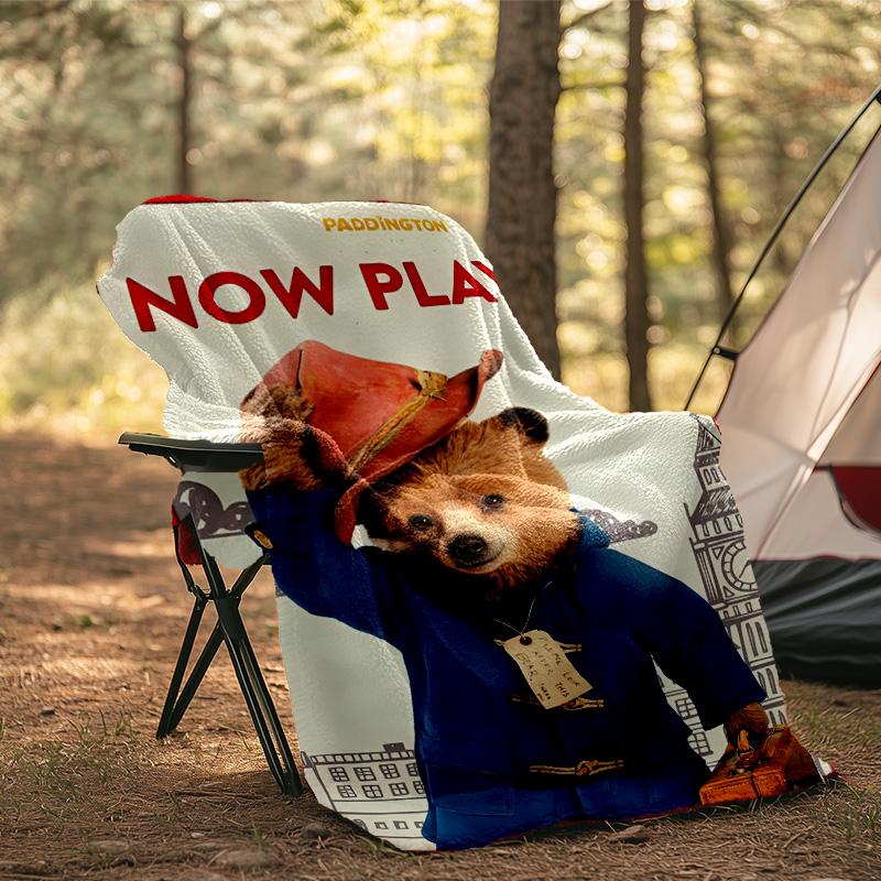 Paddington Adventures Blanket Flannel Throw for Sofa, Indoor, Camping, Living Room, Office, Chair, And Bed Soft Birthday Gift